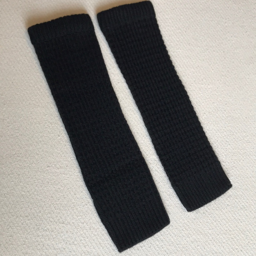 Black Knitted Leg Warmers